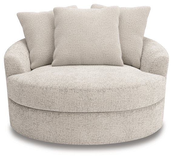 Cuddle Plush Oversized Swivel Accent Chair