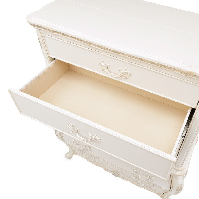 AICO Lavelle 6-Drawer Chest in Classic Pearl