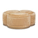 AICO Malibu Crest Clover Cocktail Ottoman in Dark Espresso image