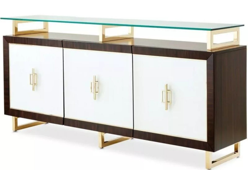 AICO Belmont Place Buffet with China Top in Espresso