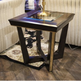 AICO Furniture Belmont Place End Table in Espresso image