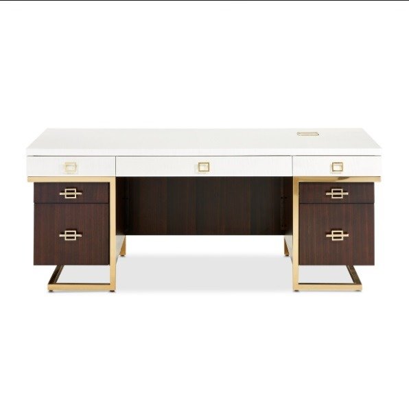AICO Belmont Place Desk in Espresso