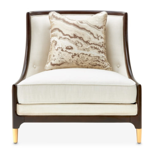 AICO Furniture Belmont Place Accent Chair in Espresso