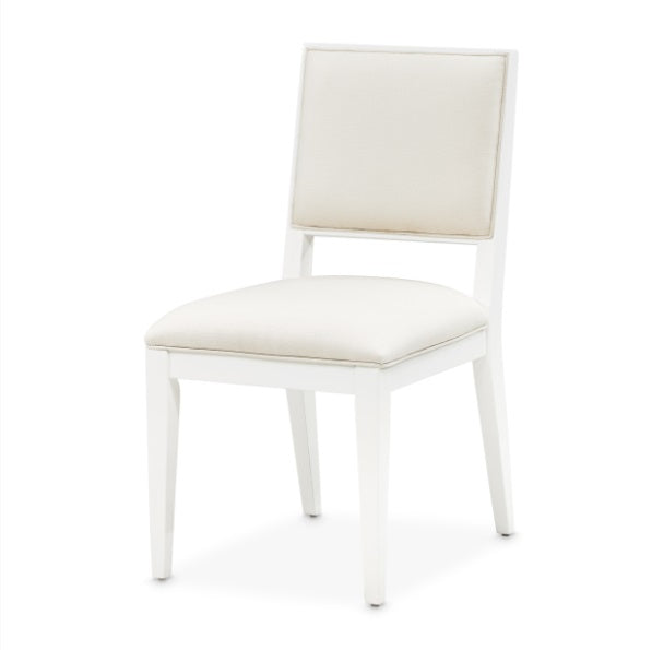 AICO Furniture Palm Gate Side Chair (Set of 2) in Cloud White