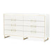 AICO Furniture Palm Gate Dresser in Cloud White image