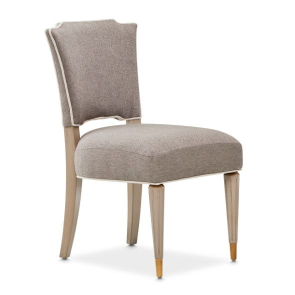 AICO Furniture St.Charles Vanity Chair in Dove Gray