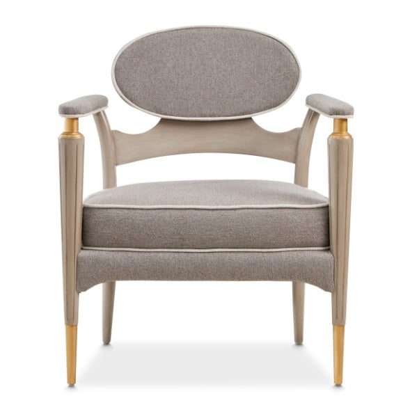 AICO Furniture St.Charles Accent Chair in Dove Gray