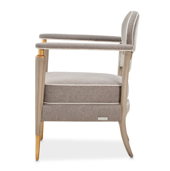 AICO Furniture St.Charles Accent Chair in Dove Gray