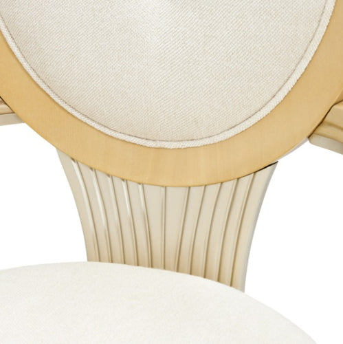 AICO Furniture Camellia Field Arm Chair (Set of 2) in Caramel