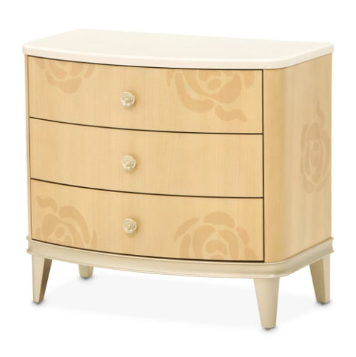 AICO Furniture Camellia Field Nightstand in Caramel image