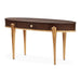 AICO Furniture Camellia Field Vanity Desk in Warm Pecan image