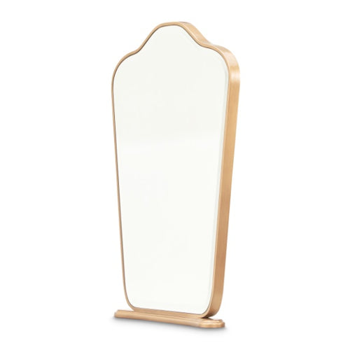 AICO Furniture Camellia Field Vanity Mirror in Warm Pecan