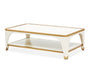 AICO Furniture La Terrazza Rectangular Cocktail Table in Creamy Pearl image
