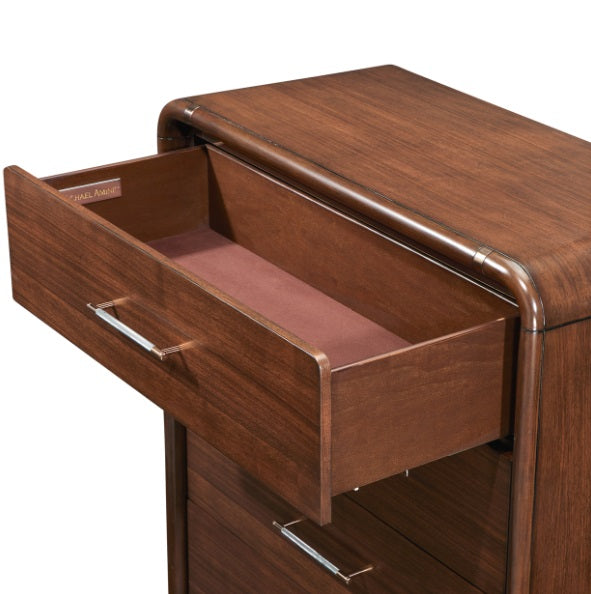 AICO Furniture Mason Park Gentelmen's Chest in Umber