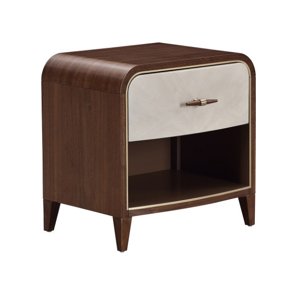AICO Furniture Houston Small Nightstand in Walnut image