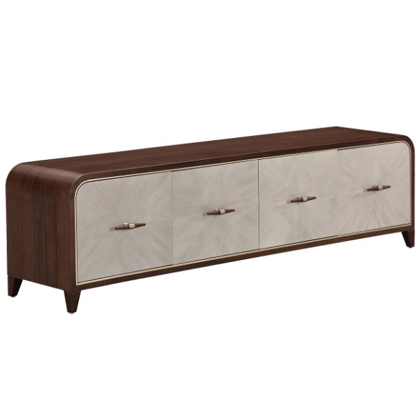 AICO Furniture Houston Media Cabinet in Walnut