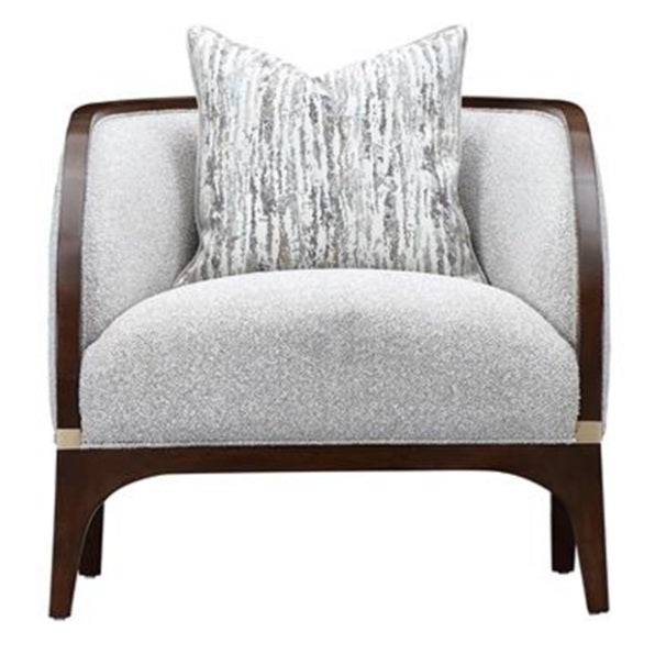 AICO Furniture Houston Matching Chair Pebble in Walnut