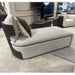 AICO Furniture West Kensington Chaise Buff in Medium Espresso image