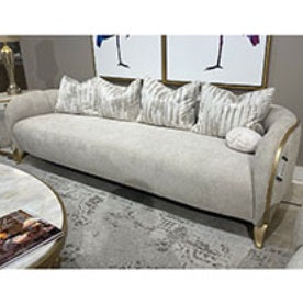 AICO Furniture Scotts Square Sofa CornSilk in Light Champagne image