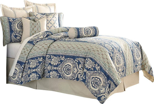 AICO Provence 9-pc Queen Duvet Set in Cadet image