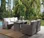 Acme Tahan 4Pc Patio Set in 2-Tone Gray Wicker 45070 image