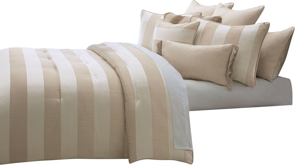 Amalfi 9-pc Queen Comforter Set in Sand image