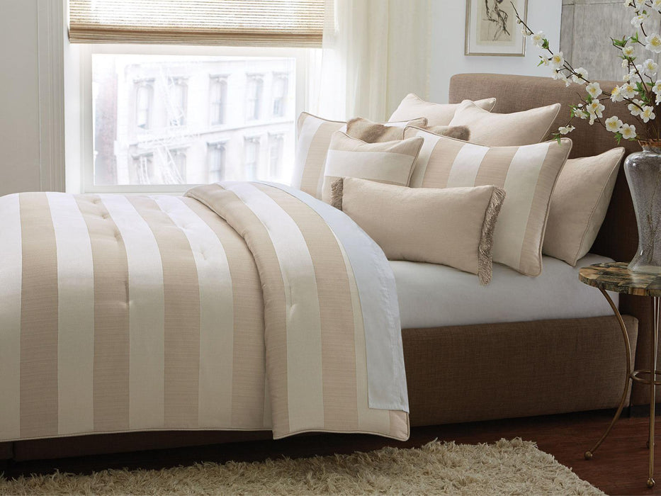 Amalfi 9-pc Queen Comforter Set in Sand