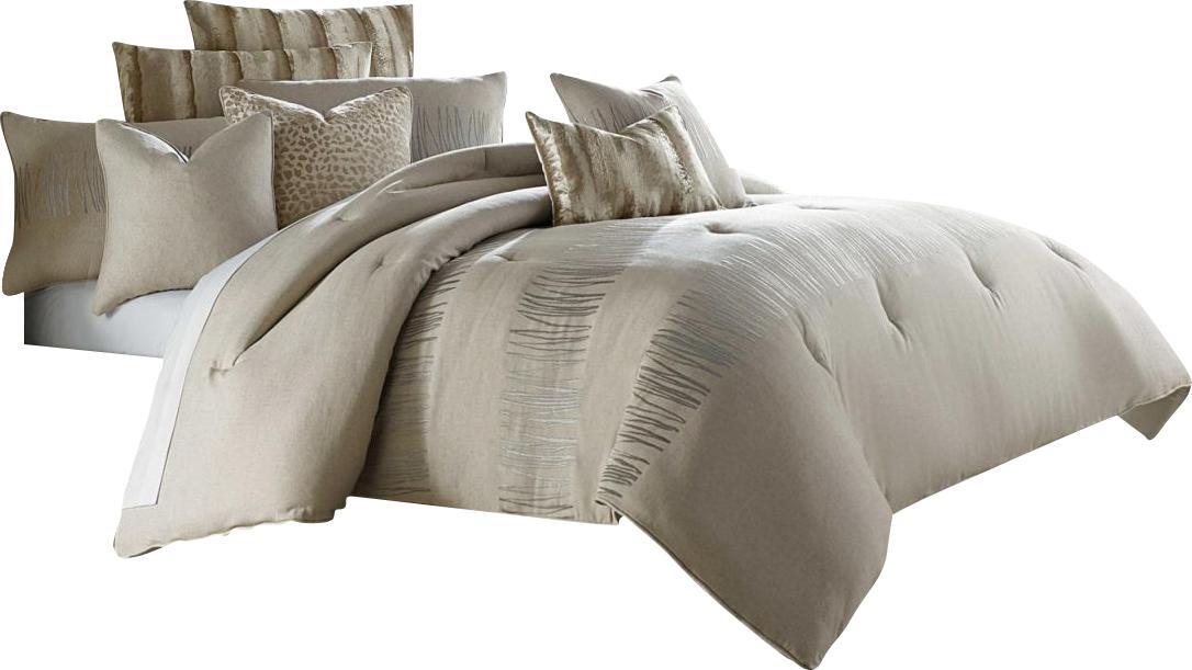 Captiva 10-pc King Comforter Set in Neutral