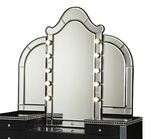 Hollywood Swank Vanity Mirror in Black Iguana image