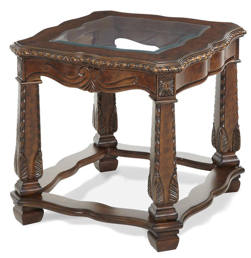 Windsor Court End Table in Vintage Fruitwood image