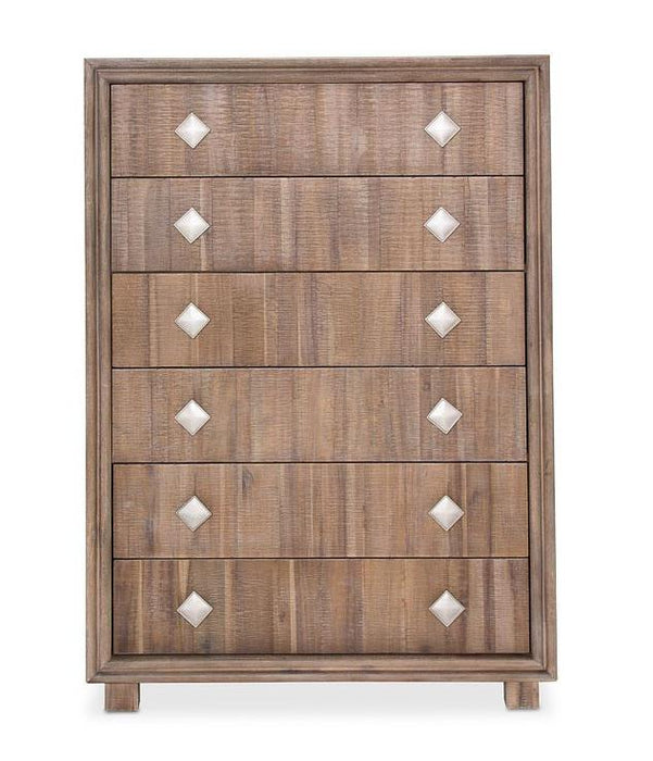 Hudson Ferry 6 Drawer Chest in Driftwood