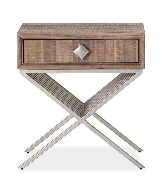 Hudson Ferry Side Table w/ Drawer in Driftwood