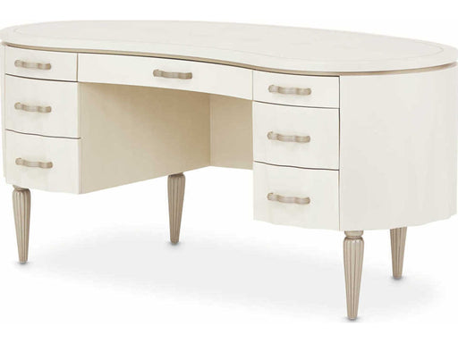 AICO Furniture London Place Desk in Creamy Pearl image