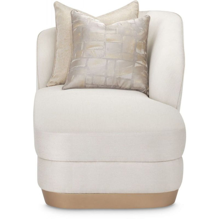 AICO La Rachelle Chaise ICICLE in Medium Champagne