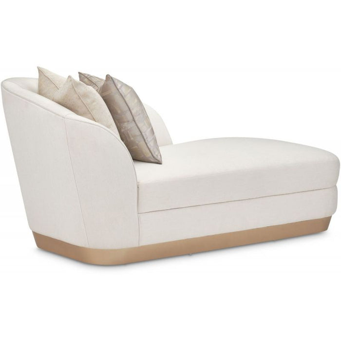 AICO La Rachelle Chaise ICICLE in Medium Champagne