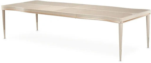 AICO Malibu Crest 4 Leg Rectangular Dining Table in Blush 9007000-131 image