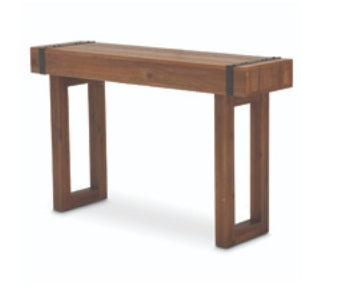 AICO Furniture BrooklynWalk Console Table in BurntUmber image