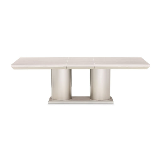 AICO Marin Double Pedestal Table in Greige image
