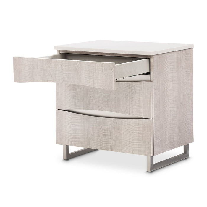 AICO Marin Nightstand in Greige