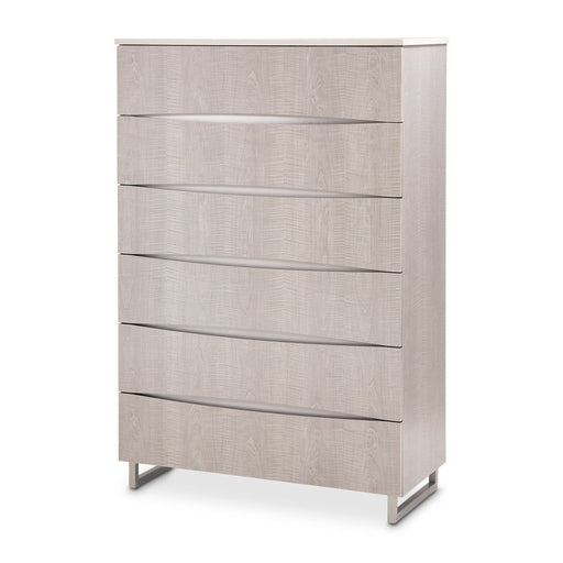 AICO Marin 6-Drawer Chest in Greige KI-MRIN070R-139 image