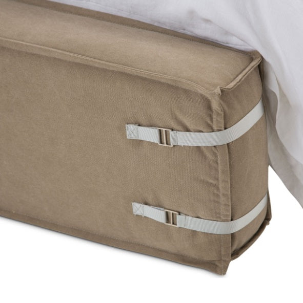 AICO Furniture Penninsula Queen Upholstered Bed in Khaki