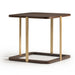 AICO Furniture Amora Side Table in Eggshell Walnut image