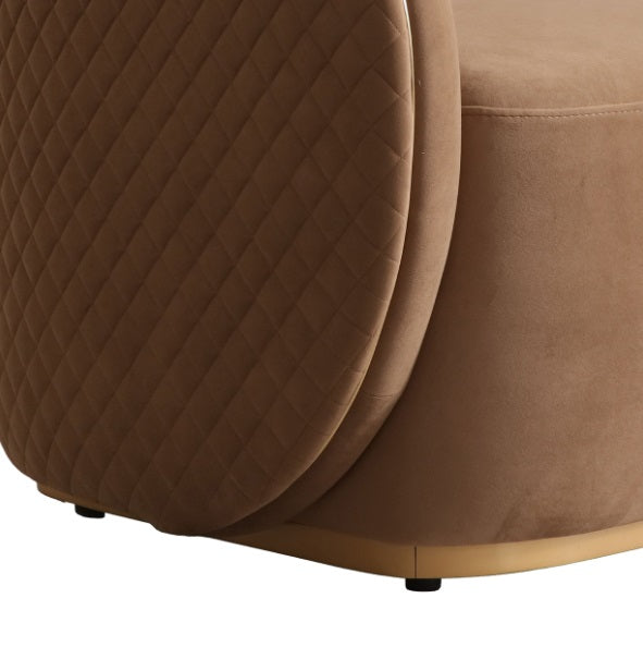 AICO Furniture Ariana Chair in Caramel Gold