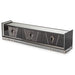 AICO Furniture Carmela Media Cabinet in Glossy Charcoal Sand image