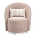 AICO Furniture Lucca Swivel Chair Silver in Silver image