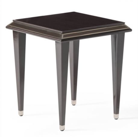 AICO Lousanne Side Table in Glossy Mocha Sand