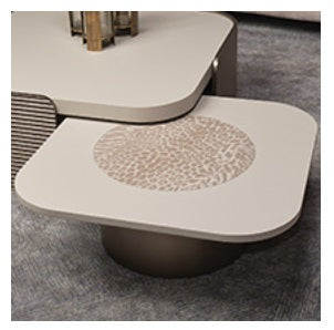 AICO Furniture Mod Dream Short Cocktail Table in Rich Champagne image