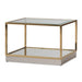 AICO Furniture Savannah Breeze 2pc Small Cocktail Table in Bright Gold image