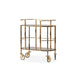 AICO Furniture Savannah Breeze Serving Cart in Bright Gold image