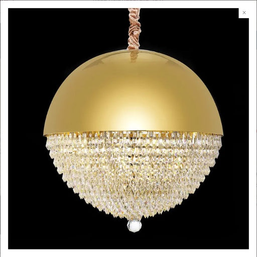 AICO Eclipse LED Light Chandelier w/Gold Dome in Moonlight KI-ECLP201-135 image